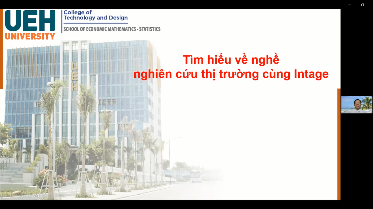 Khoa Toán - Thống kê cùng sinh viên tìm hiểu về nghề nghiên cứu thị trường cùng Intage